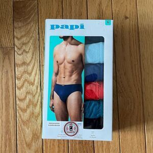 Papi Men's Cotton Low-Rise Briefs 6-Pack Multicolor Size Small